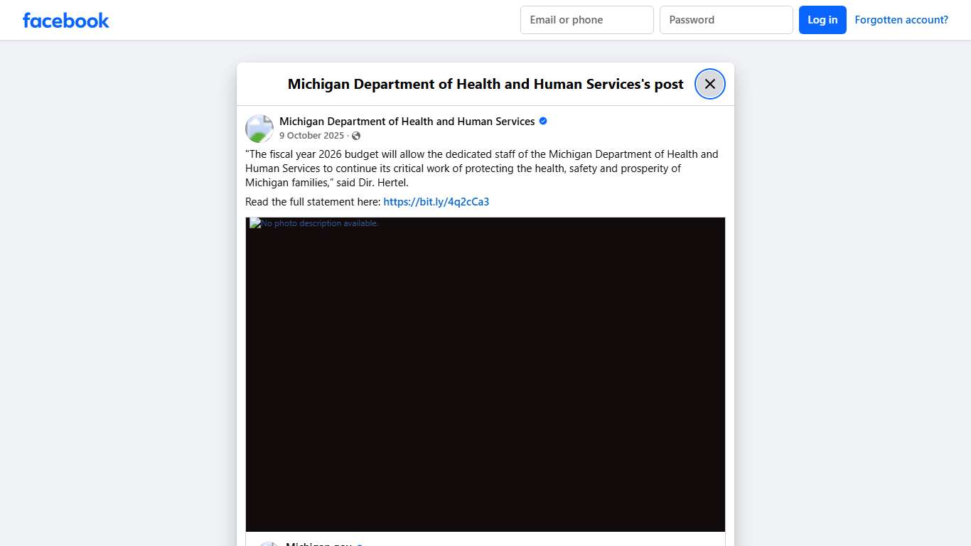 "The... - Michigan Department of Health and Human Services Facebook